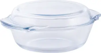 Enë pjekëse Termisil Classic, rrethore, 2.4L, xham borosilikat, transparente