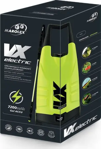 Spërkatëse me bateri Marolex VX, 20L, me rrota, portokalli
