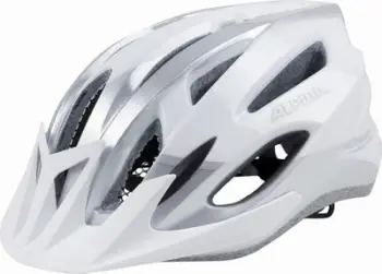 Helmë çiklizmi Alpina Mtb 17, ventilim i lartë, strehë e lëvizshme, e bardhë