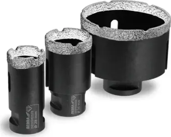Set shpuese me diamant Dedra, 28mm 35mm 68mm, M14 në HEX