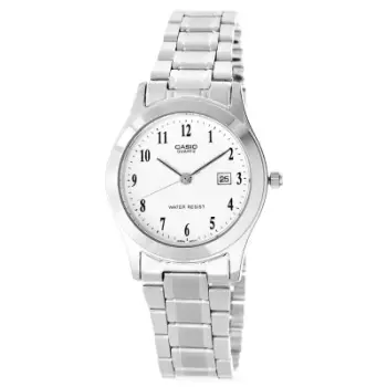 Orë dore Casio LTP-1141PA-7BEG për femra, analoge, argjendi