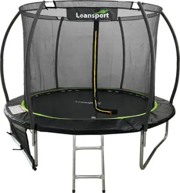 Trampolinë kopshti Lean Sport 10653, rrjetë e brendshme, 183 cm, e zezë