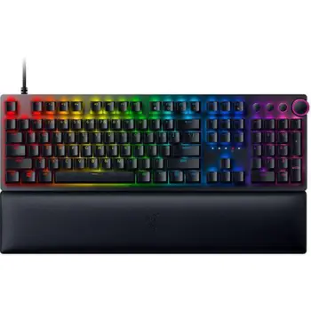 Tastierë gaming Razer Huntsman V2, optike, switch Purple clicky, US layout, e zezë