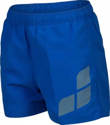 Shorce noti për fëmijë Arena Beach Short Logo, tharje e shpejtë, rrip elastik, blu