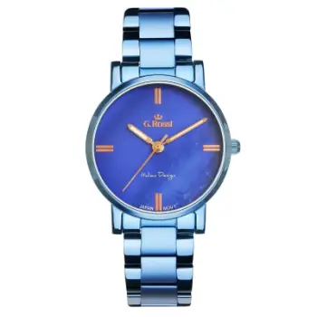 Orë dore për femra G.Rossi 11688B-6F3, këllëf 32mm, çelik inox, ngjyrë ari