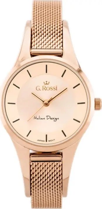 Orë dore G. Rossi Kayle zg773f, kuarc, WR30, ngjyrë rose gold