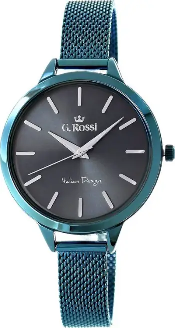 Orë dore për femra G.Rossi 10296B-6F1, çelik inox, quartz, blu