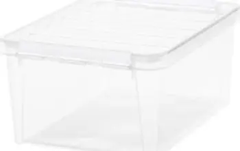 Kuti organizuese SmartStore 14L, set 10 copë, me kapak, transparente