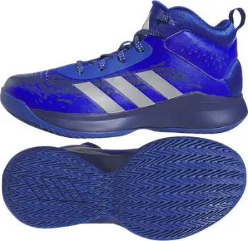 Atlete basketbolli për fëmijë Adidas Cross Em Up, lartësi e mesme, taban gome, blu