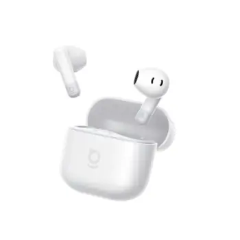 Kufje pa tela Baseus Bass BS2 Lite, Bluetooth 6.0, AI ENC, të bardha