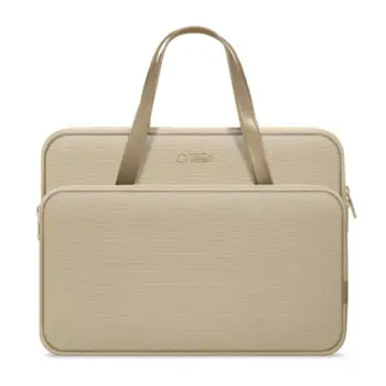 Çantë laptopi Tech-Protect Carrying Bag, 15-16", rezistente ndaj ujit, bezhë