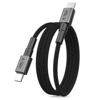 Kabllo USB C Tech-Protect Ultraboost DNA MagTwist, 2m, 100W PD, e zezë