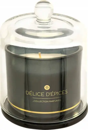 Qiri i parfumuar Atmosphera Ilae Délice d’Épices, 240g, me kapak xhami, i zi