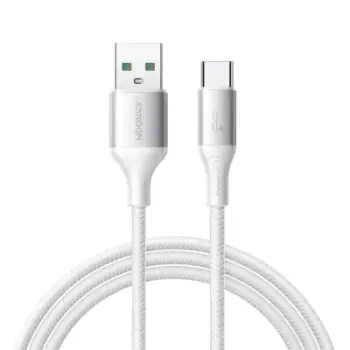 Kabllo karikimi Joyroom Flash Series, USB A në USB C, 2m, 3A 30W, e bardhë