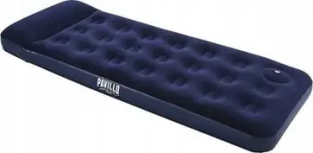 Dyshek ajror Bestway Single Flocked, një person, për kamping dhe shtëpi, blu