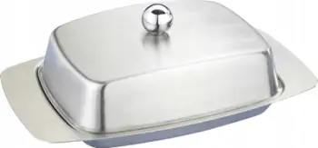 Enë gjalpi Maximex, metal, ngjyrë argjendi