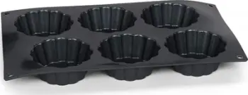 Tavë Patisse mini cake pan, silikon, 29 x 17 cm, 6 forma, e zezë