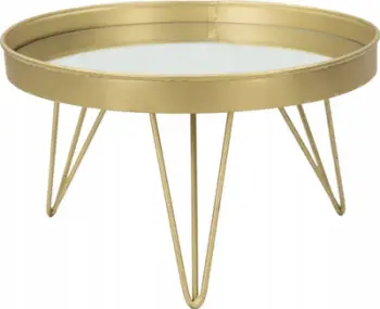 Pllakë servirëse Mauro Ferretti Tray, 31 cm, dekorative, ngjyrë ari