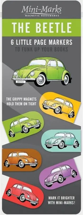 Shenja faqeje magnetike That Company Called If Classic Car Mini-marks The Beetle, set 6 copë, shumëngjyrëshe