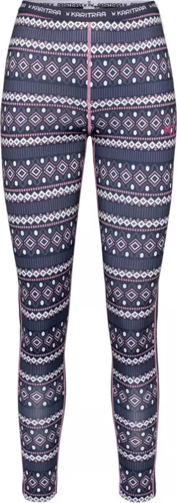 Leggins termoaktivë për femra Kari Traa Lune Pant W, elastikë, me motive grafike, shumëngjyrësh
