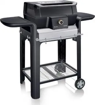 Grill elektrik Severin PG 8107 Sevo GTS, me kapak, në këmbë, i zi
