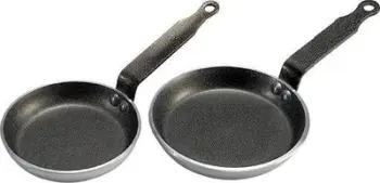 Tigan për blini De Buyer Choc Blini 8140.14, 14cm, shtresë jo ngjitëse, ngjyrë mocha