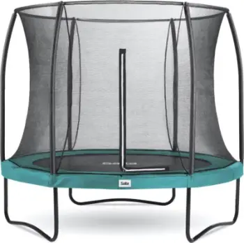Trampolinë kopshti Salta Comfort Edition 213 cm, rrjetë sigurie, ngjyrë jeshile