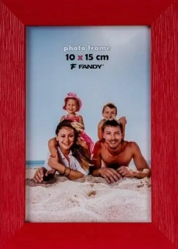 Kornizë foto Fandy Frame Nut, 10 x 15 cm, dru, e kuqe