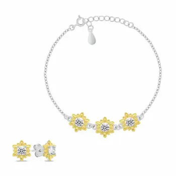 Set bizhuteri për femra Brilio Silver SET279WY, i argjendtë
