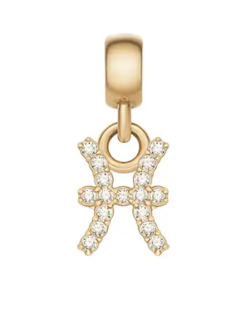 Pendant për varëse Daniel Wellington Gold-plated Pisces Crystal DW00400766, i artë