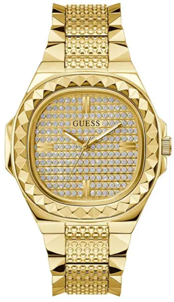 Orë dore për meshkuj Guess Rebel GW0622G1, e artë