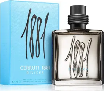 Parfum burrash Cerruti 1881 Riviera Homme EDT, 100ml, aromë drunore freskuese, shishe qelqi transparente