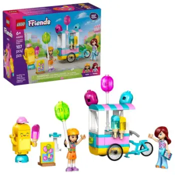 Set ndërtimi LEGO Friends Ice Cream and Balloon Stand 42692, 107 pjesë, për fëmijë 6+, shumëngjyrësh