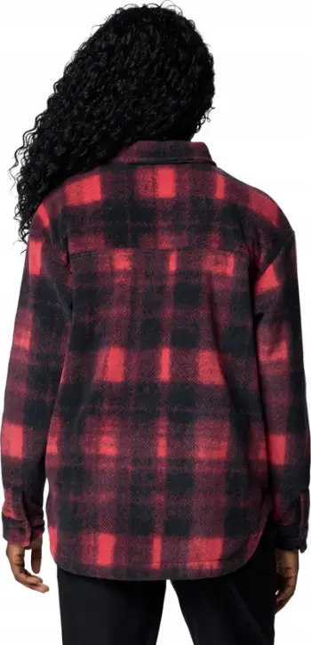 Xhaketë këmishë për femra Columbia Benton Springs Shirt Jacket II, najlon, kuadrate e kuqe me të zezë
