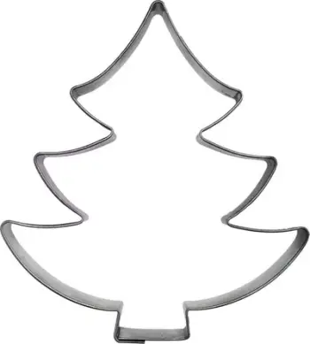 Kallëp torte Orion Christmas Tree, prej çeliku inox, për Krishtlindje, ngjyrë argjendtë