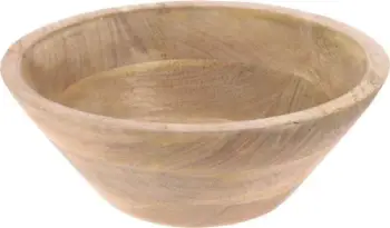 Enë dekorative Orion Mango Wood Bowl, dru mango, 24.5 cm, kafe