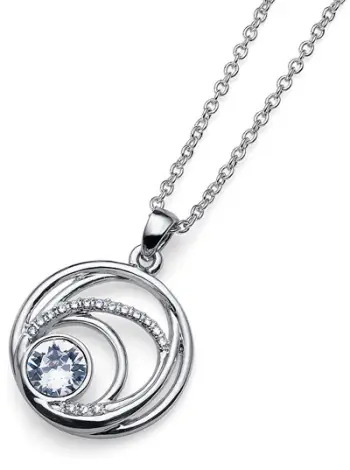 Qafore Oliver Weber Orbit 11953, me kristale, argjendi