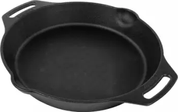 Tigan gize Petromax Fire Skillet, i parapërgatitur, doreza anësore, i zi
