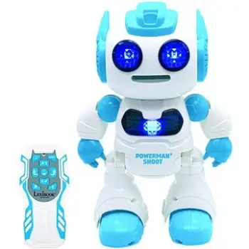 Robot lojërash me telekomandë Lexibook Powerman Shoot, i programueshëm, muzikë dhe vallëzim, shumëngjyrësh