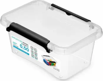 Kuti organizuese Moxom Container Box, 500ml, plastike BPA free, transparente