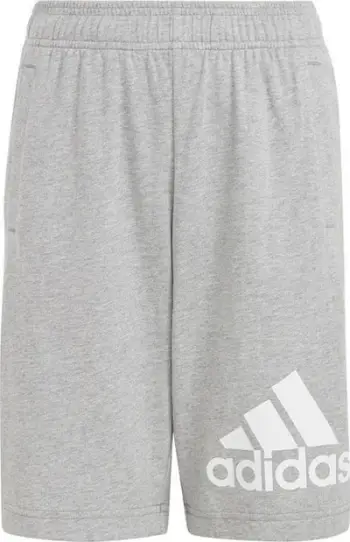 Pantallona të shkurtra adidas Essentials Big Logo Cotton Juniors, pambuk, për fëmijë, gri