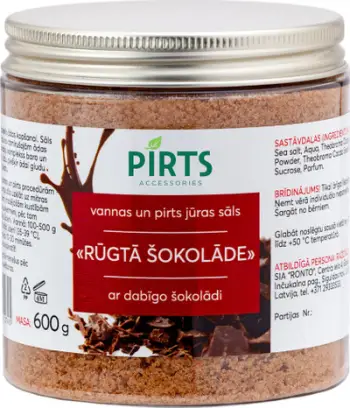 Kripë sauna Bitter Chocolate, aromë çokollatë e hidhur, 600g