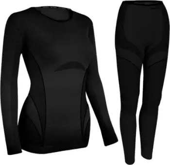 Komplet të brendshme termike për femra Spokey COLDY, madhësia M L, i zi