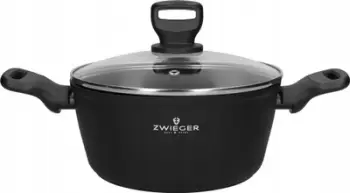 Tengjere Zwieger Stiga, 24 cm, me kapak, gri