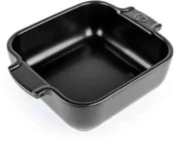 Pjatë furre Peugeot Individuale, qeramike 18 cm, katrore, e zezë satin