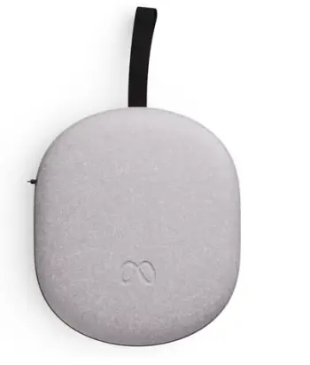 Kuti mbrojtëse Meta Quest Refreshed Compact, për Quest 3 dhe 3S, material felt, gri