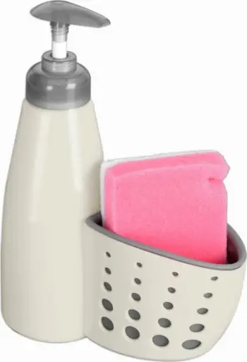 Dozator kuzhine dhe banjo Orion, 370 ml, me sfungjer, beige