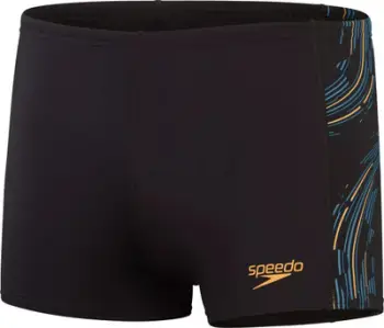 Rroba banje boxer për meshkuj Speedo Eco+ Tech Panel, kompresion, rezistente ndaj klorit, të zeza