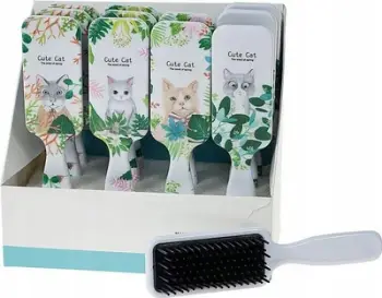 Set furça flokësh Adar Hair Brush Kittens, 12 copë, për fëmijë, shumëngjyrëshe