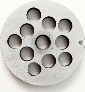 Pllakë për mulli mishi Alfa Nr.22, vrima 13mm, metalike, argjend